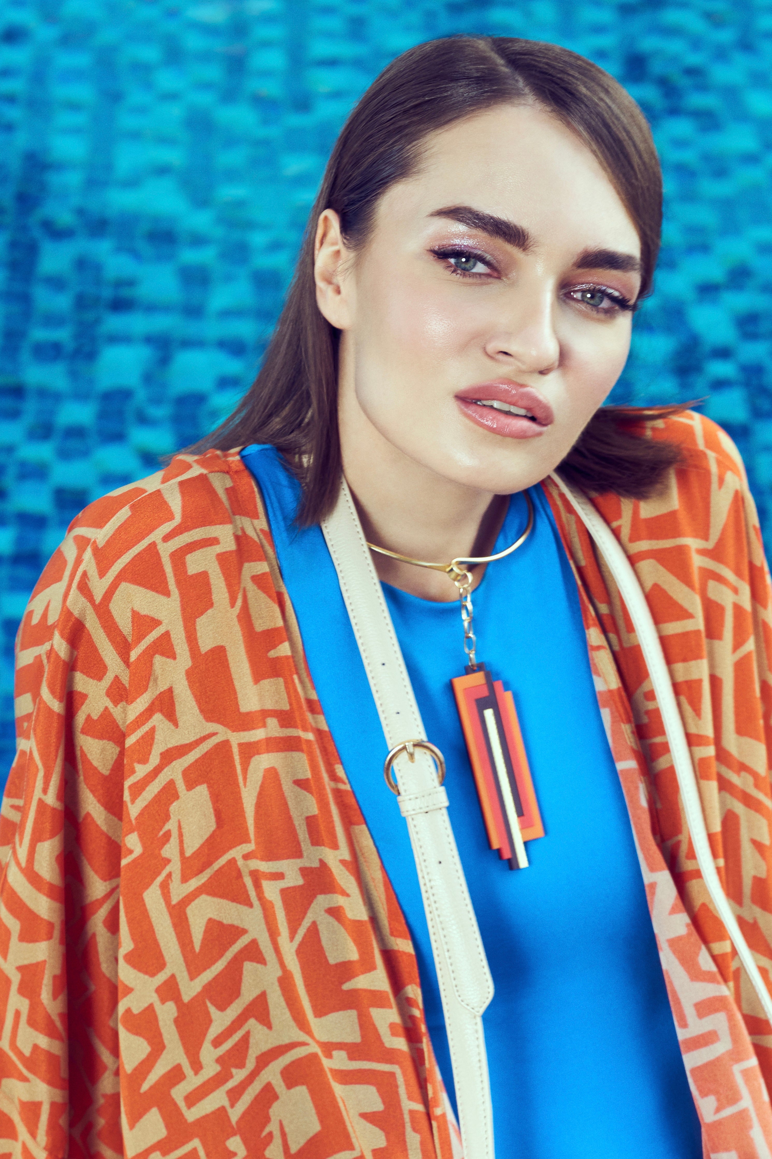 Vertical Ablaze Necklace